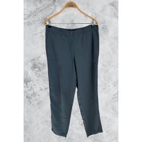 Lafayette 148 Womens Blue Trousers Straight-Leg Design Size 10 - Picture 1 of 11